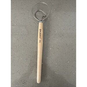 King Arthur Flour Danish Dough Wisk Wooden Handle 15 Inch Bread